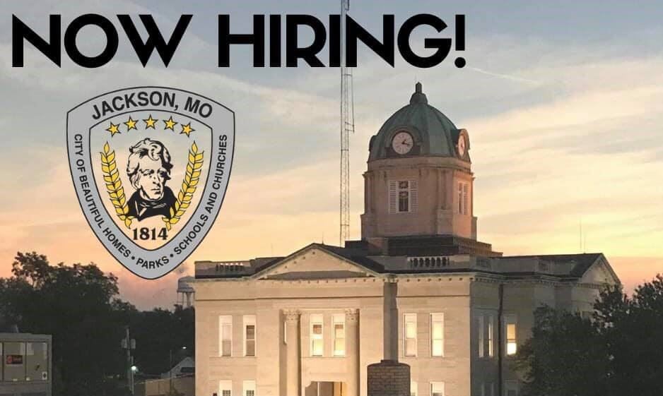 Now Hiring Sign - Shield and Courthouse